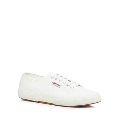 Superga White 'Cotu' lace up shoes